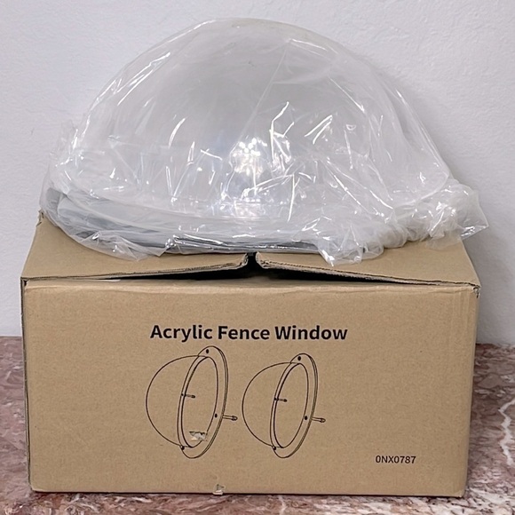 Fence Bubble Peek Window Playground Pet Dog Cat Fence Window 2 Pack Clear Domes - Picture 4 of 4